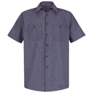 short sleeve microcheck shirt