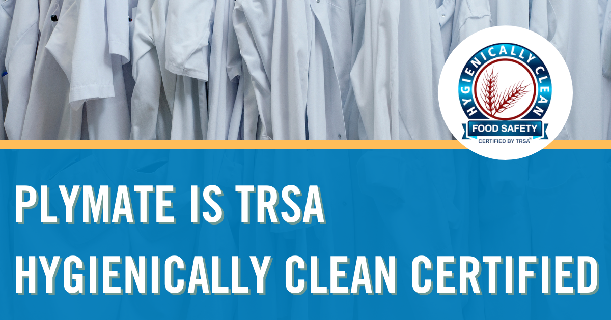 Plymate is TRSA Hygienically Clean Certified