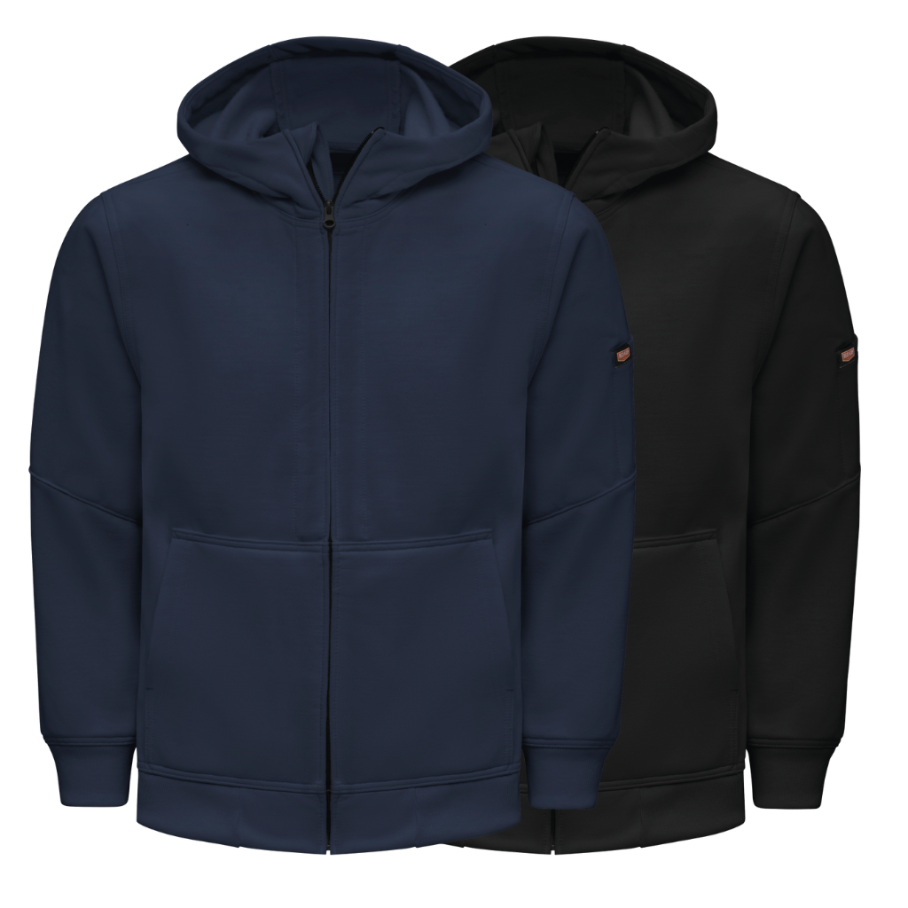 Plymates Outerwear Selection - RedKap Hoodies in Blue and Black