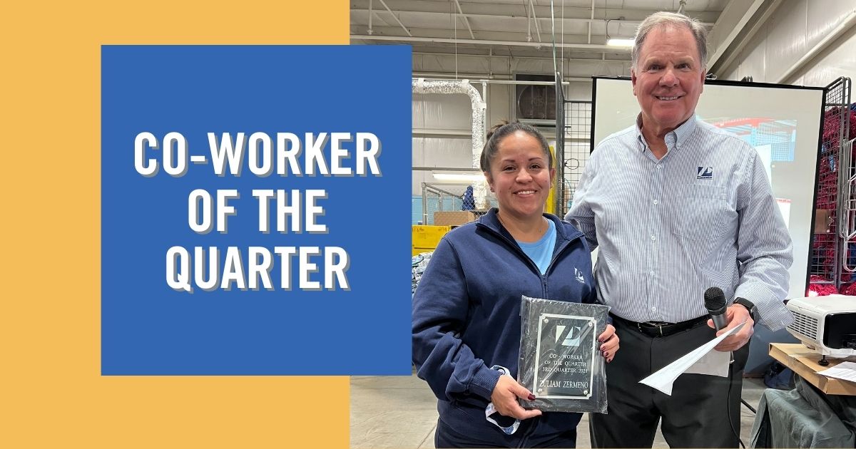 Co-worker of the quarter blog