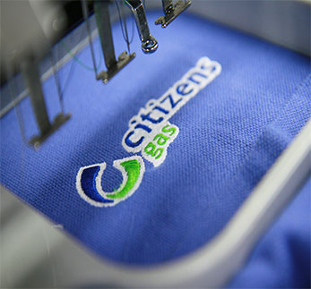 custom branded apparel - citizen's gas