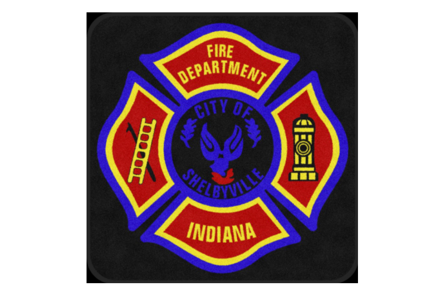 Plymate Shelbyville Indiana Fire Department Logo Mat